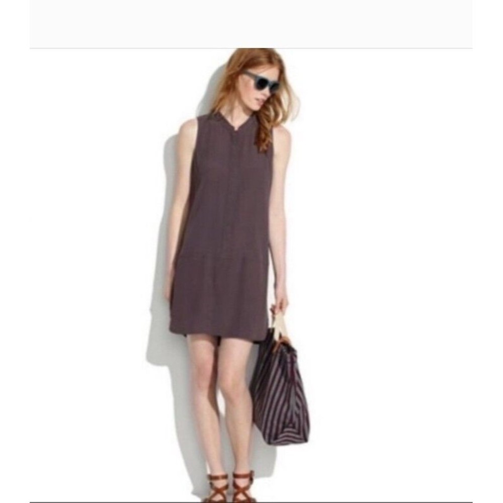 Madewell Women's Medium Gray Tunic Dress Broadway &‎ Brooke Viscose Sleeveless